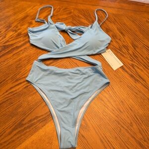 CHYRII Sexy Criss Cross High Waisted Cut Out One Piece Monokini Swimsuit